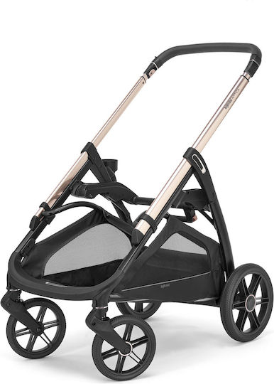 Inglesina Aptica Quattro Darwin Infant Recline Ρυθμιζόμενο Καρότσι 3 σε 1 Kατάλληλο για Nεογέννητο Platinum Grey / Litio Black 10.4kg