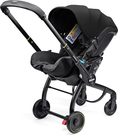 Doona X Car Seat & Stroller Καρότσι 2 σε 1 Kατάλληλο για Nεογέννητο Nitro Black 8.3kg