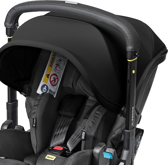 Doona X Car Seat & Stroller Καρότσι 2 σε 1 Kατάλληλο για Nεογέννητο Nitro Black 8.3kg