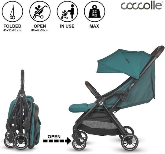 Smart Baby Arella Καρότσι Μωρού Kατάλληλο για Nεογέννητο Dark Pearl 7.8kg