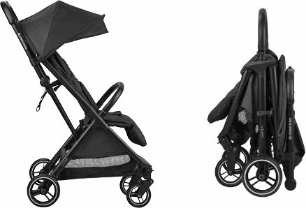 Kikka Boo Lauren Καρότσι Μωρού Kατάλληλο για Nεογέννητο Dark Grey 7.4kg