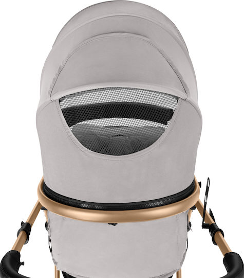 Kikka Boo Amaia Verstellbar 3 in 1 Baby Kinderwagen Geeignet für Neugeborene Light Grey 11kg