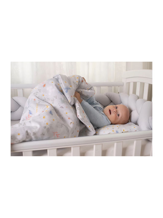 Amy Decke Wickeltücher für Kinderzimmer Bamboo Gray 100x70cm