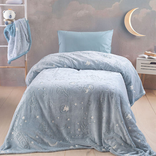 Rythmos Blanket Cot Nelie Fleece Lilac 110x140cm