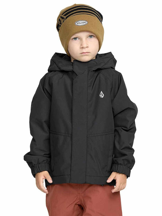 Little Flurry Insulated Παιδικό Casual Μπουφάν με Κουκούλα Black
