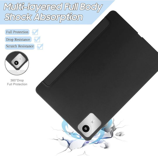 Ultra Slim Case Lenovo Idea Tab Plus Tab K12 12.1" 2025 TPU Silicone Smart Cover Black