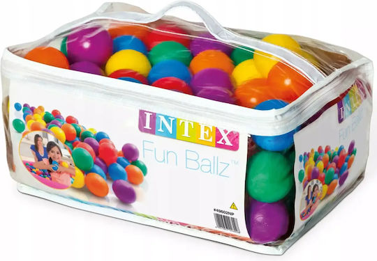 Intex Bälle für den Spielplatz 100 Fun Ballz 6.5x30cm. für 3+ Jahre alt Jahre Bunte