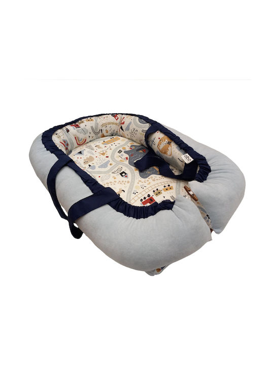 abo Baby Nest Light Blue 60x100cm