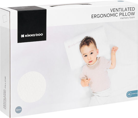 Kikka Boo Βρεφικό Μαξιλάρι Ύπνου Memory Foam Airknit Λευκό 34x25εκ. Kikka Boo Βρεφικό Μαξιλάρι Ύπνου Memory Foam Airknit Λευκό 34x25εκ.