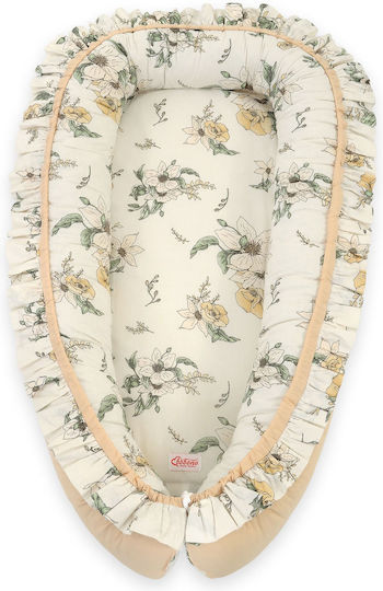 Bobono Pernă pentru bebeluși în formă de cuib Clematis, Beige