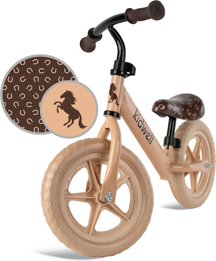 Kidwell Bicicletă de Echilibru pentru Copii Bej