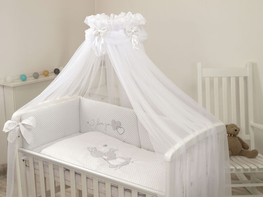 Amy Plasă de țânțari Magazin online Sweet Dreams Din bumbac 66112 cu suport Albă