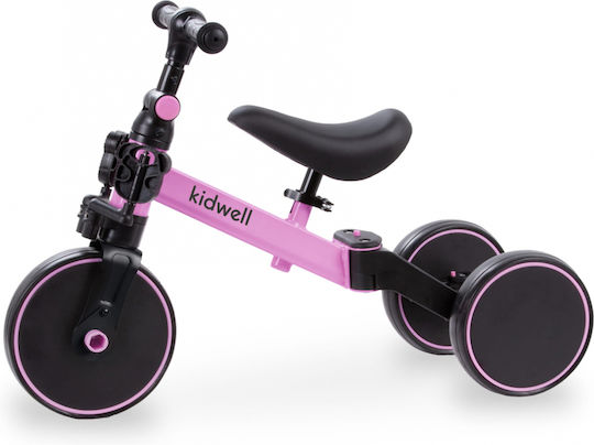 Kidwell Tricicletă Pliabilă și Tricicletă Pentru Copii 3 în 1 pentru Vârsta 2+ Roz