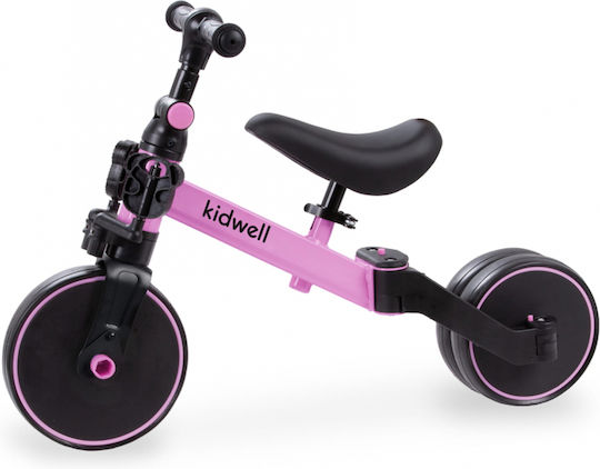 Kidwell Tricicletă Pliabilă și Tricicletă Pentru Copii 3 în 1 pentru Vârsta 2+ Roz