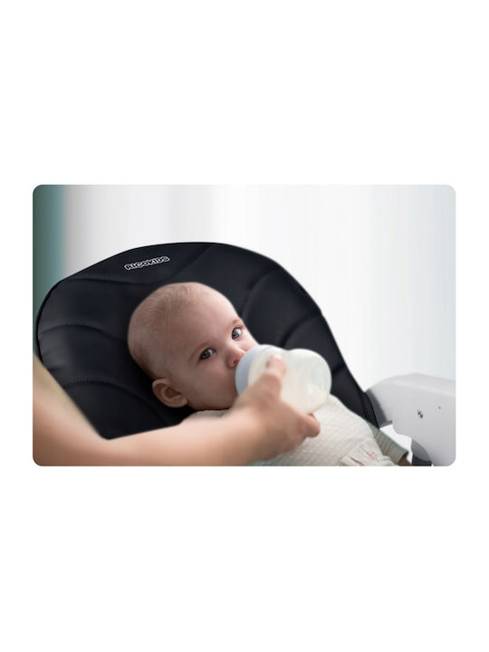 Ricokids Tulo Αναδιπλούμενο Καρεκλάκι Φαγητού με Ρυθμιζόμενο Ύψος Μαύρο