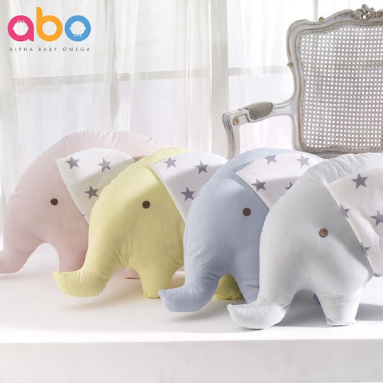 abo Crib Decorative Pillow Elephant Pink 41x34cm