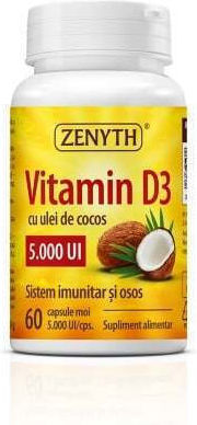 Vitamin D3 5000 IU 60 Capsules
