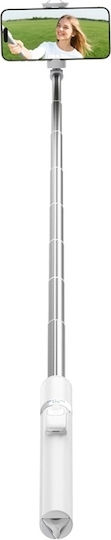 Telesin Selfie Stick Cu Bluetooth Telecomandă Alb