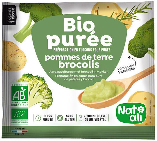 Instant Potato Broccoli Puree Organic 30g Nat-ali