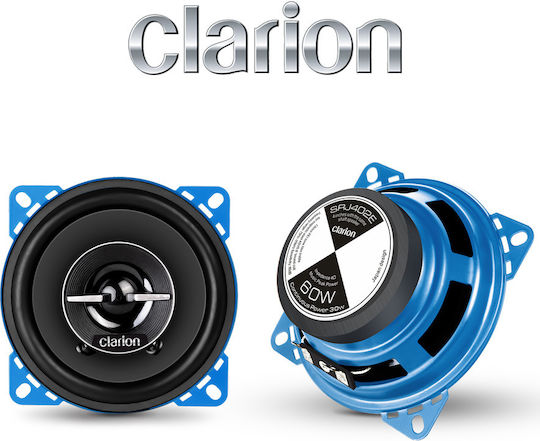 Clarion Car Speaker Set SRJ-402E 4" with 60W RMS (2 Way)