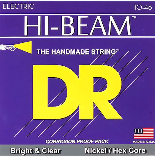 DR Electric Hi-Beams Σετ Χορδών Nickel Plated Steel Ηλεκτρικής Κιθάρας 10 - 46" Medium