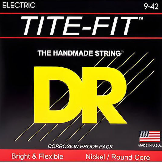 DR Tite-Fit Σετ Χορδών Nickel Plated Steel Ηλεκτρικής Κιθάρας 9 - 42"