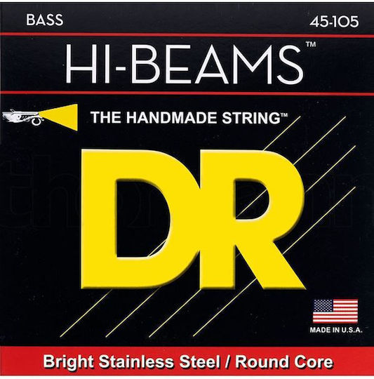 DR Hi-Beams Set Corzi Pentru Bas Oțel Inoxidabil 45 - 105 Medium
