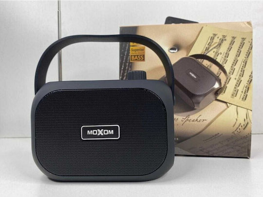 Moxom Ηχείο Bluetooth 4.5W με Ραδιόφωνο και Διάρκεια Μπαταρίας έως 6 ώρες Μαύρο MX-SK25