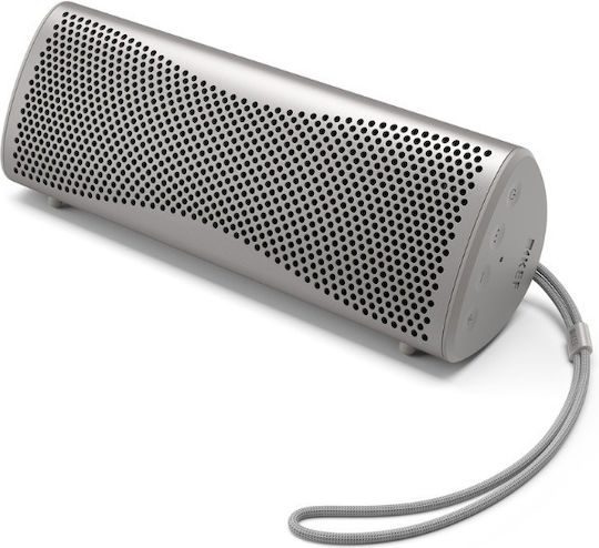 Kef Muo Waterproof Bluetooth Speaker with Battery Life up to 12 hours Silver Dusk