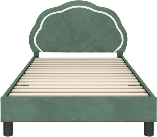 Παιδικό Κρεβάτι Μονό Γαλάζιο για Στρώμα 90x190cm