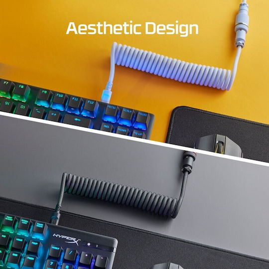 HyperX Spirale USB 2.0 Kabel USB Typ-C männlich - USB-A Lila 1m