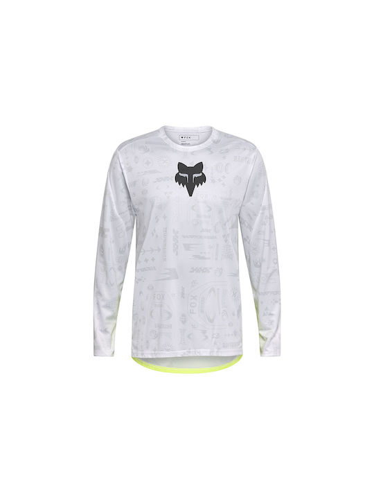 Fox Ranger Long Sleeves Cycling Jersey White