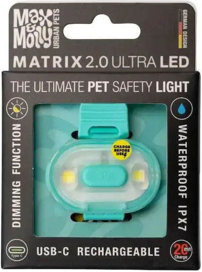 Max Molly Φωτάκι Προστασίας Σκύλου Matrix Ultra Led-safety Light-turquoise