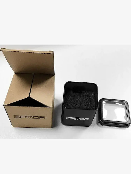 Sanda Kinder-Digitaluhr mit Silikonarmband Schwarz