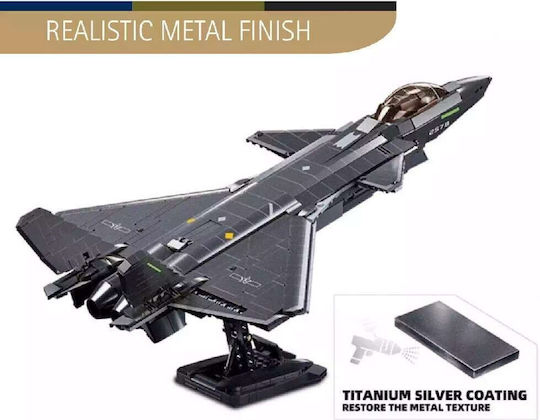 Sluban Building Blocks Stealth Aircraft J20 For 12+ Years 1007 Pieces
