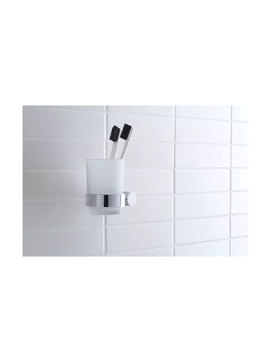 Duravit Wall-mounted Cup Holder Glass Silver