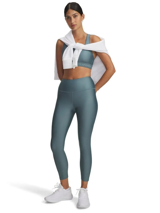 Training Women's Cropped Firming High Waist Leggings Jasper Blue/White