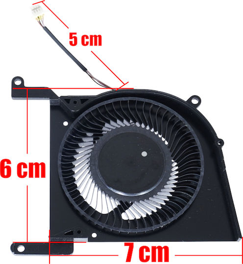 Laptop Fan GPU Cooling Fan MSI Stealth 14 AI Studio A1V A13UDX A13VE A13VF A13VG A1VGG A1VFG A1VEG MS-14K1 MS-14K2 BS5412HS-U6L BS5412HS-U6H BS5412HS-U6T 4pin Code 81502