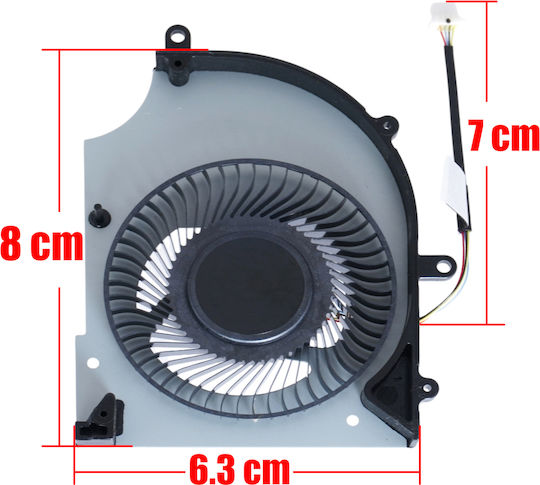 Ανεμιστηράκι Laptop Cpu Cooling Fan Msi Stealth 16 Ai Studio A1vig A1vhg A1vgg A1vfg A1vig-208fr Ms15f3 Ms-15f3 15f3-cpu Bs5405hs-u5n 4pin Κωδ.81497