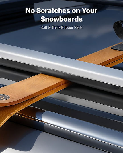 Vevor Car Ski Mounts Suitable for 4 Ski Pairs or 2 Snowboards