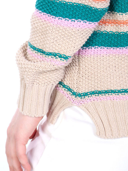 Damen Pullover Baumwolle Multicolour