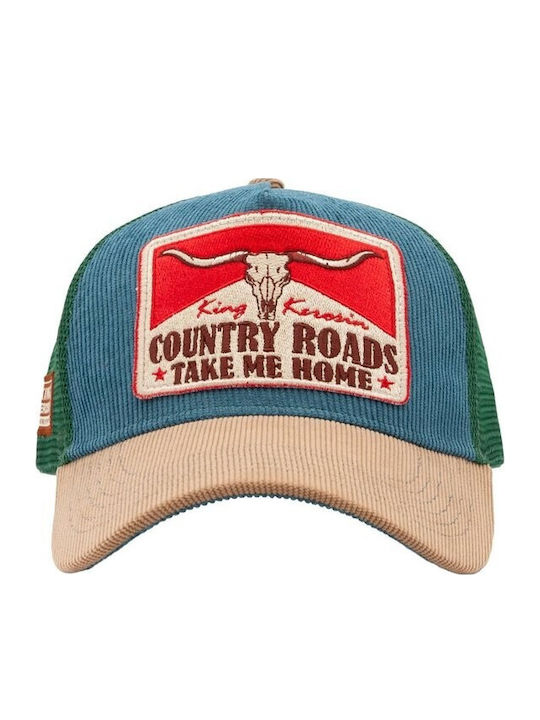 King Kerosin Country Roads Cap Smoke Blue King Kerosin Country Roads Cap Smoke Blue