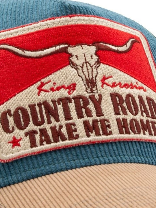 King Kerosin Country Roads Cap Smoke Blue