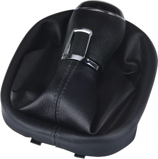 6 Speed Gear Lever Leatherette Boot Vw Caddy Touran Black