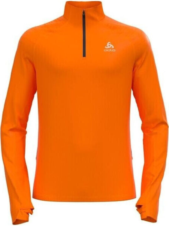 Xalp Ceramiwarm Athletic Long Sleeve Orange Blouse