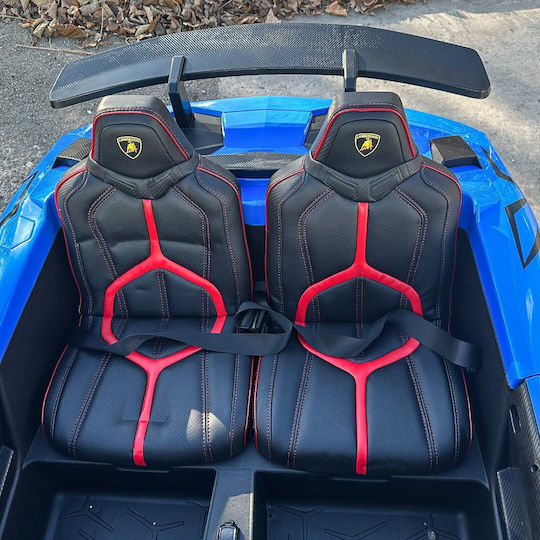 Lamborghini Aventador SV Two Seater with Remote Control Licensed 24 Volt Blue for 3+ Years Old