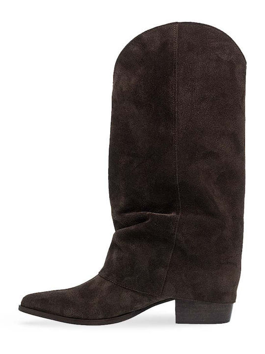 Leather Women's Boots Green
