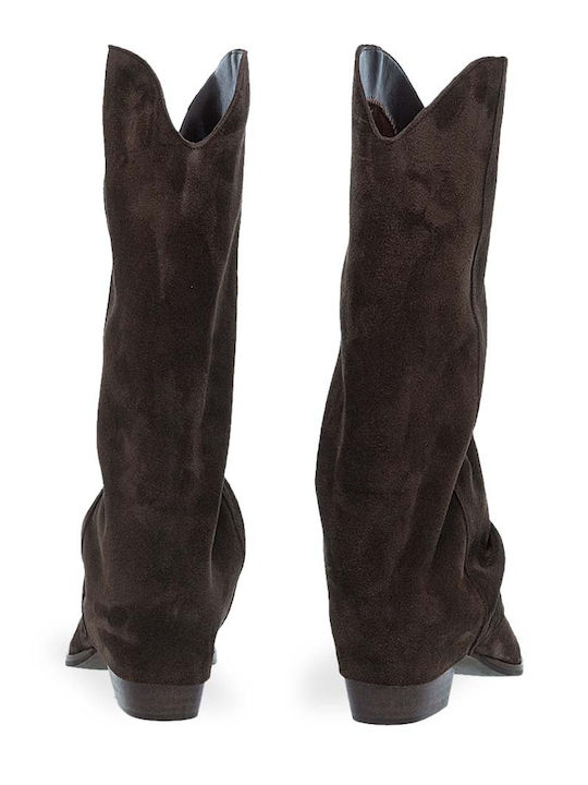 Leather Women's Boots Green