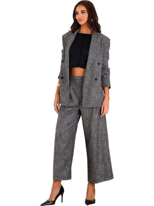 Derpouli Damen Blazer Grey