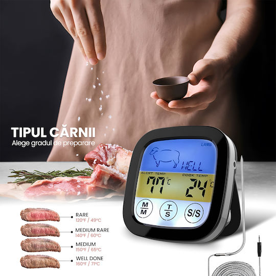 Digital Thermometer Backofen mit Nadel +20°C / +20°C